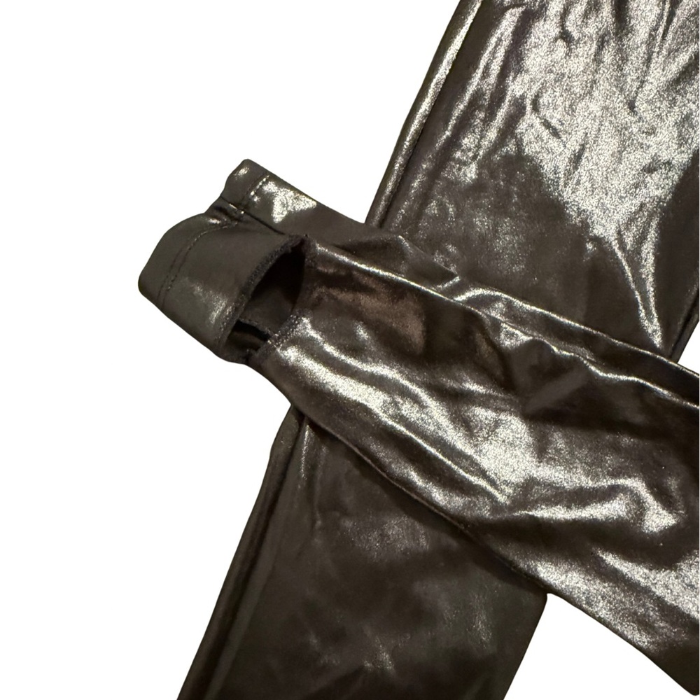 Kids Shiny Black Bodysuit - Picture 2 of 5